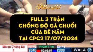 Full 3 Trận Chồng Độ Gà Chuối Của Bé Năm Tại CPC2 17/07/2024