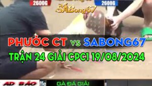 Trận 24 Giải CPC1 19/08/2024 - Sabong67 Quá Hừng, Hạ Luôn Phước Cần Thơ