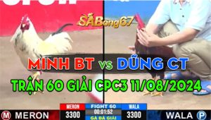 Trận 60 Giải CPC3 11/08/2024 - Minh Bến Tre Đoạt Giải Vô Địch Cup Lần 3